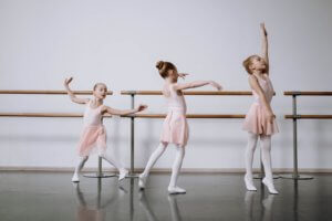 Ballet dancers in a studio